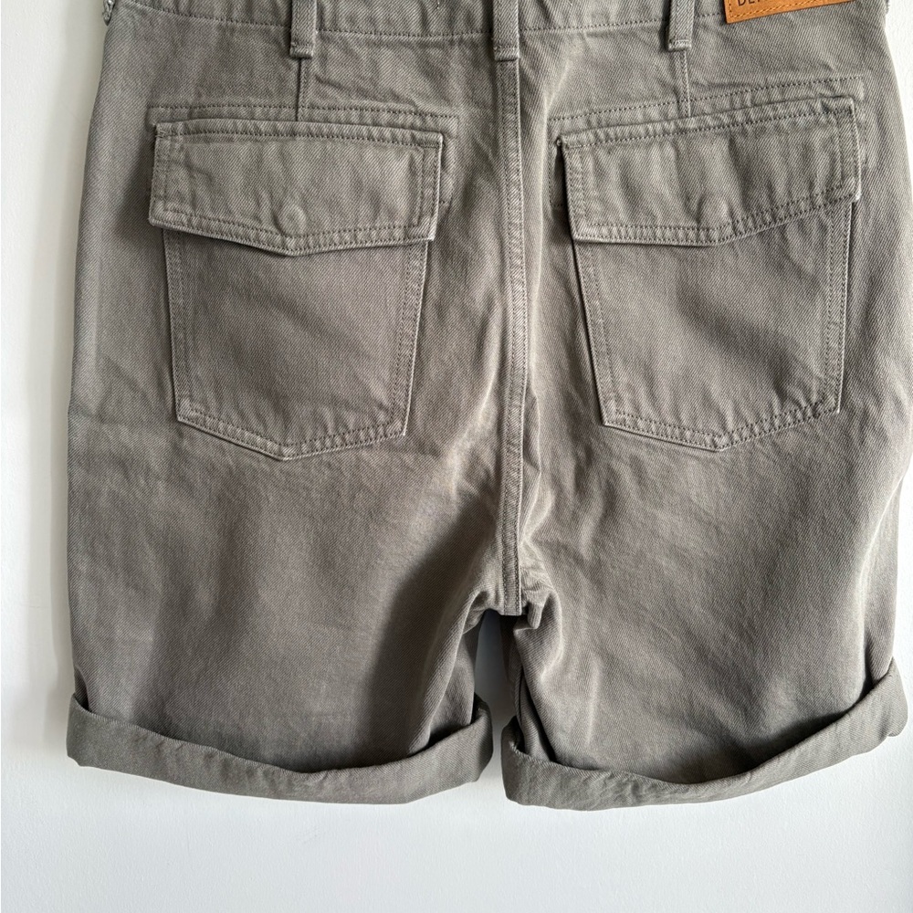 Denim Forum Joni Bermuda Shorts - 100% cotton in olive/khaki - Picture 4 of 12